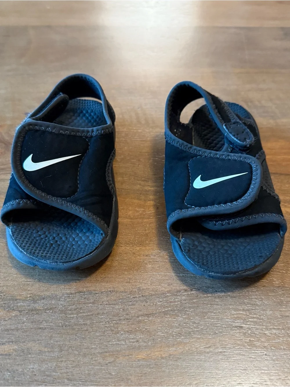 Nike Sunray Black Adjustable Strap Sandals 6C
